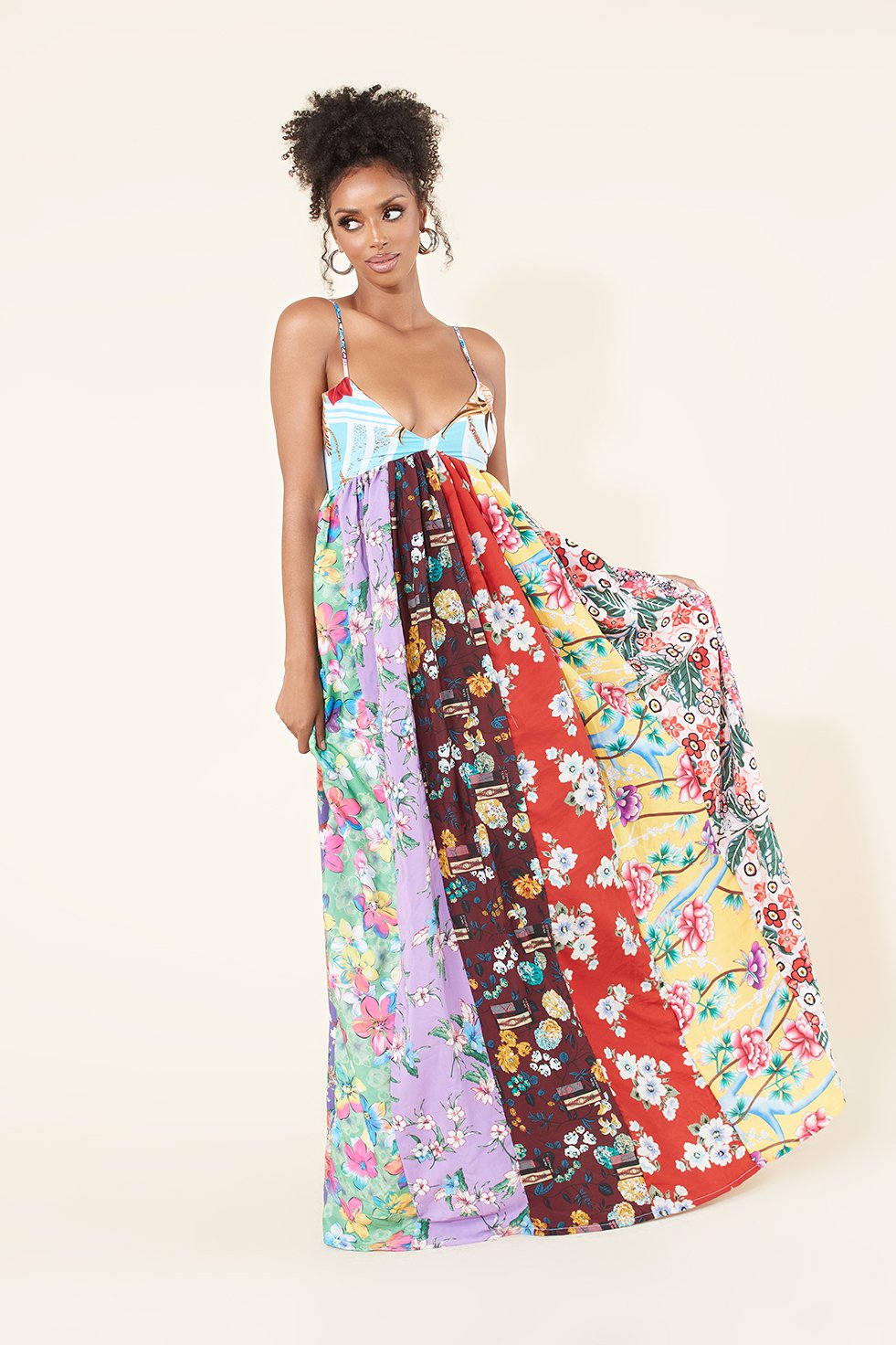 Haja Patchwork Maxi Dress – Grass-fields